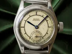 ROLEX OYSTER FLATBACK VINTAGE SECTOR DIAL CAL.17 JEWELS MANUAL 28MM UNISEX WATCH