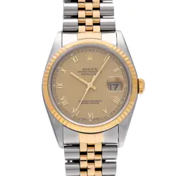 ROLEX DATEJUST 16233 CHAMPAGNE WATCH 674891