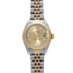 ROLEX DATEJUST 69173G CHAMPAGNE/DIAMOND WATCH 674895