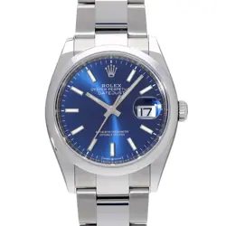 ROLEX DATEJUST 36 126200 BRIGHT BLUE WATCH 674967