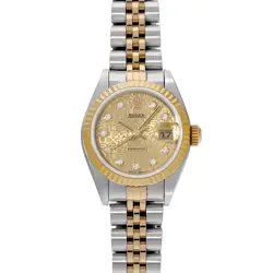 ROLEX DATEJUST 79173G CHAMPAGNE COMPUTER/DIAMOND WATCH 675170