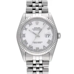 ROLEX DATEJUST 16234 WHITE WATCH 674929