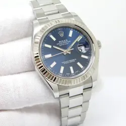 ROLEX 116334 DATEJUST II WITH BLUE STICK DIAL ON OYSTER