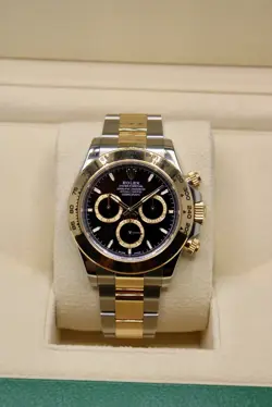 2024 ROLEX DAYTONA 126503 BLACK DIAL 18K YELLOW GOLD STAINLESS STEEL BOX PAPER