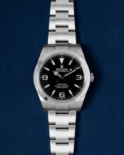 ROLEX EXPLORER 214270 39MM BLACK DIAL STEEL MEN'S WATCH