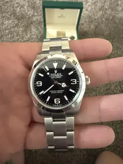 ROLEX EXPLORER 40, OYSTERSTEEL, 40MM, BLACK DIAL, MINT 2024