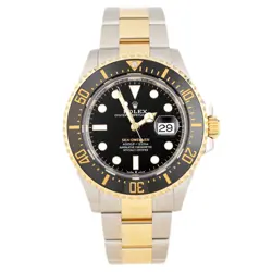 ROLEX SEA-DWELLER BLACK DIAL STAINLESS STEEL YELLOW GOLD 43MM 126603 FULL SET