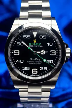 ROLEX AIR-KING - 2023 FULL SET - 126900 SILVER OYSTER BRACELET WITH SILVER BEZEL