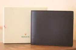 ROLEX - NEW CARDS HOLDER BROWN LEATHER / DOOR CARDS LEATHER BROWN 4 X 4