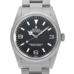 ROLEX EXPLORER I 14270 BLACK ONLY SWISS A NUMBER SECOND HAND MENS