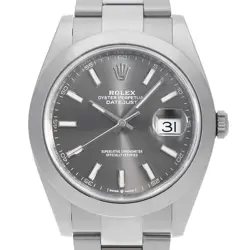 ROLEX DATEJUST 41 126300 SLATE BAR 3 ROWS OYSTER BREATH RANDOM NUMBER SECOND...