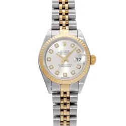 ROLEX DATEJUST 179173G SILVER/DIAMOND WATCH 674135