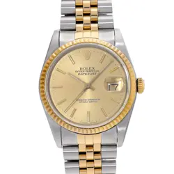 ROLEX DATEJUST 16233 CHAMPAGNE WATCH 670187