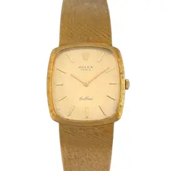 ROLEX 4096 RARE VINTAGE CELLINI 18K YELLOW GOLD 29MM 1975