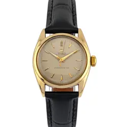 ROLEX 5048 14K ROSE GOLD OYSTER PERPETUAL BUBBLEBACK 32MM 1948