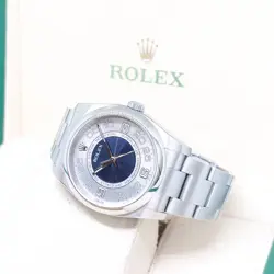 ROLEX 36MM BLUE CONCENTRIC ARABIC DIAL OYSTER PERPETUAL REF: 116000 (2012)