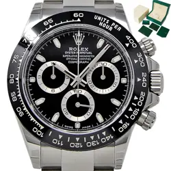 ROLEX 116500 DAYTONA STAINLESS STEEL BLACK CERAMIC BEZEL CHRONOGRAPH #1616-1