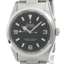 ROLEX EXPLORER I U SERIAL STAINLESS STEEL AUTOMATIC MENS WATCH 142... BF582980