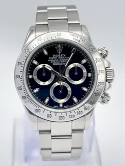 ROLEX DAYTONA CHRONOGRAPH 116520 40MM STEEL BLACK DIAL BOX PAPERS