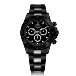 ROLEX DAYTONA BLACK PVD/DLC COATED WATCH WITH BLACK DIAL 116523