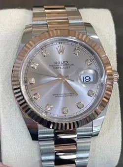 ROLEX DATEJUST 41 SUNDUST DIAMOND DIAL  REF. 126331