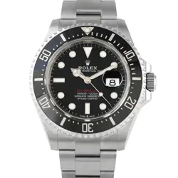 ROLEX DEEPSEA SEA-DWELLER BLACK DIAL STEEL WATCH 126660
