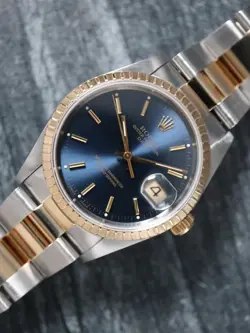 40792: ROLEX DATEJUST 36, REF. 15223, FULL SET CIRCA 1993