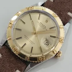 ROLEX DATEJUST REF 1625 THUNDERBIRD 36MM 18K GOLD SS MENS 1960S AUTOMATIC NA102B