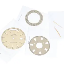 ROLEX DIAL, HANDS, AND CALENDAR DISC FOR ROLEX DAY-DATE 18238 ETC. 18038/182...