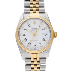 ROLEX DATEJUST 16013 WHITE/DIAMOND WATCH 674127