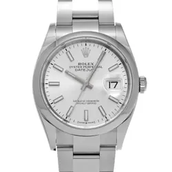 ROLEX DATEJUST 36 126200 SILVER WATCH 674720