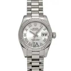 ROLEX DATEJUST 179179 SILVER/SAPPHIRE WATCH 674118