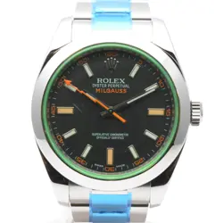 ROLEX MILGAUSS RANDOM NUMBER 116400GV MEN'S WATCH FROM JAPAN G0614