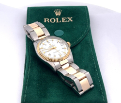 ROLEX 6824 DATEJUST OYSTER PERPETUAL GOLD/SS EXCELLENT CONDITIONS 31MM