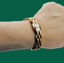 Gorgeous Ladies Rolex Watch Vintage 40s Retro Style 18k Rose Gold Band    ロレックス