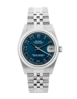 ROLEX DATE JUST 31/ BLUE ROMAN DIAL / 2005/ 78274