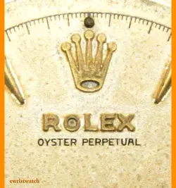 VTG Rolex Oyster Perpetual Original RED OFFICIALLY Dial A260 645 Semi Bubbleback