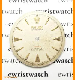 VTG Rolex Oyster Perpetual Original RED OFFICIALLY Dial A260 645 Semi Bubbleback