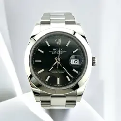 2025 NEW / UNWORN ROLEX DATEJUST 126300 RHODIUM GREY DIAL - OYSTER BRACELET -