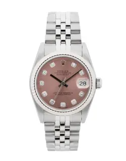ROLEX DATEJUST 31 / SALMON DIAMOND DIAL / 1997 / 68274