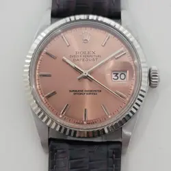ROLEX OYSTER DATEJUST 1601 36MM 18K GOLD SS MENS AUTOMATIC 1970S VINTAGE RA559
