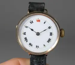 ANTIQUE LADIES 9CT GOLD ROLEX WRIST WATCH WORKING