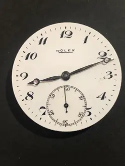 VINTAGE ROLEX POCKET WATCH MOVEMENT. RUNS