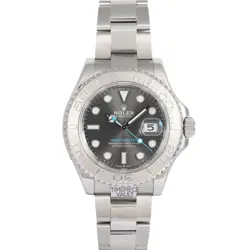 Rolex Yacht-Master 40mm 116622 Rhodium Slate Dial Platinum Bezel Steel Watch-B&P
