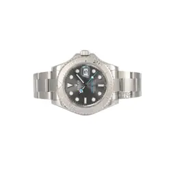 Rolex Yacht-Master 40mm 116622 Rhodium Slate Dial Platinum Bezel Steel Watch-B&P