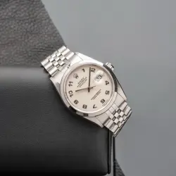 ROLEX 16200 WHITE ANNIVERSARY COMPUTER DIAL BOX PAPERS CASEBACK STICKER 1999YEAR