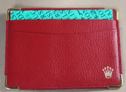 HOLDER RED LEATHER/RED