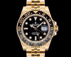 ROLEX GMT MASTER II 126718 18K YELLOW GOLD JUBILEE BLACK DIAL 2024