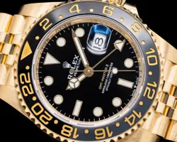 Rolex GMT Master II 126718 18K Yellow Gold Jubilee Black Dial 2024