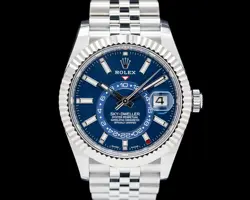 ROLEX SKY-DWELLER 326934 JUBILEE SS BLUE DIAL